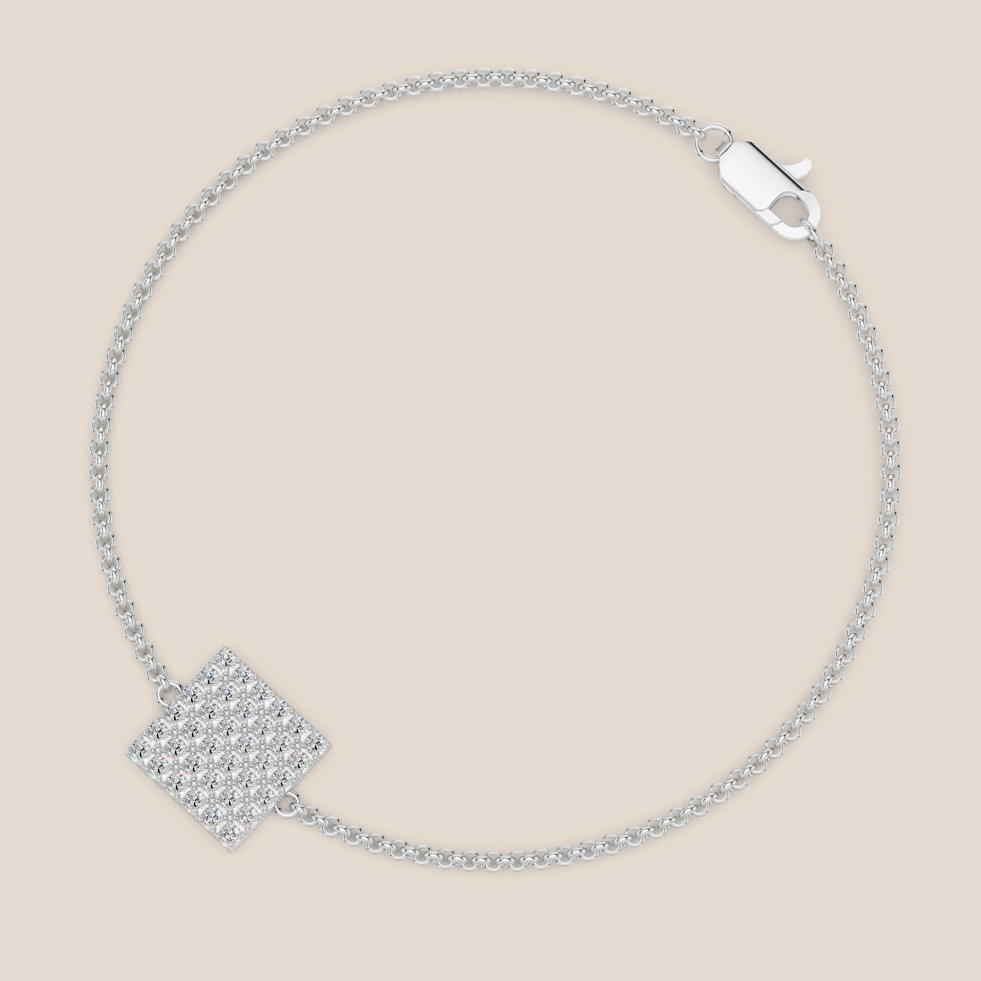 Zlatý náramek s diamanty