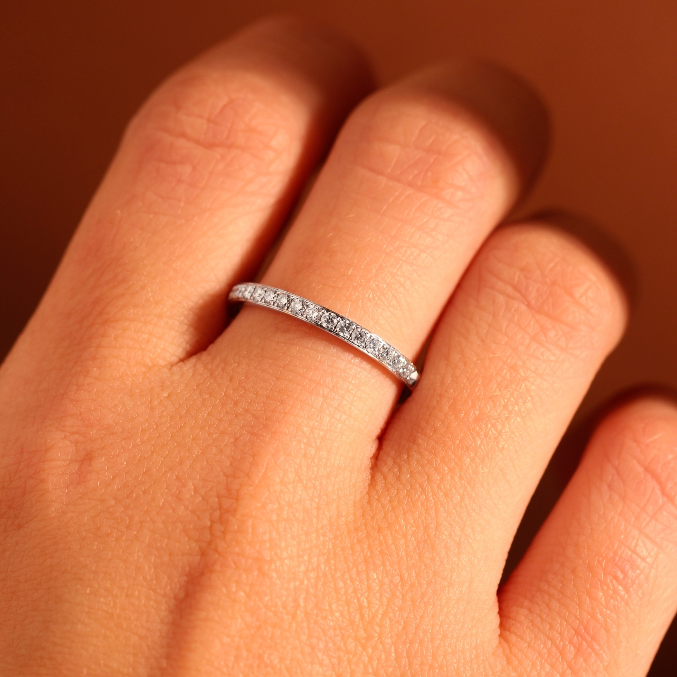 Prsten s přírodními diamanty