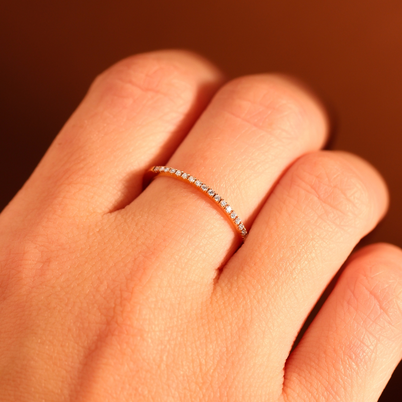Prsten s přírodními diamanty