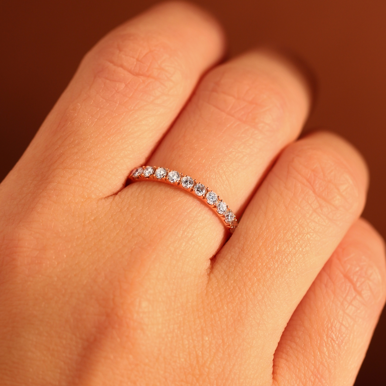 Prsten s přírodními diamanty