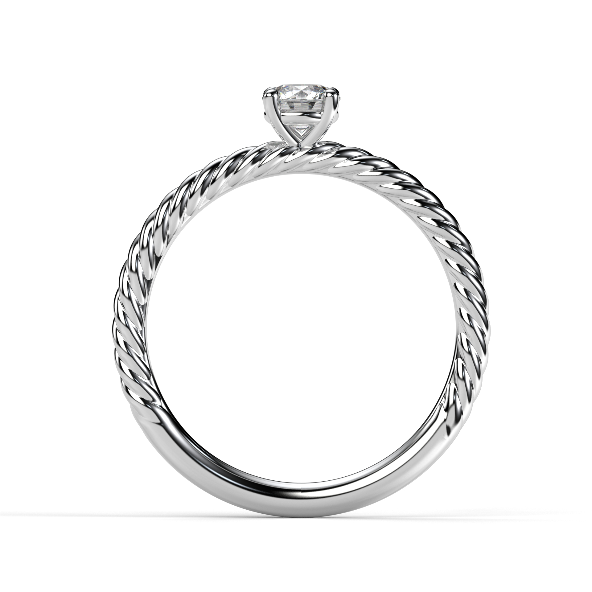 Prsten BR002 s přírodním diamantem