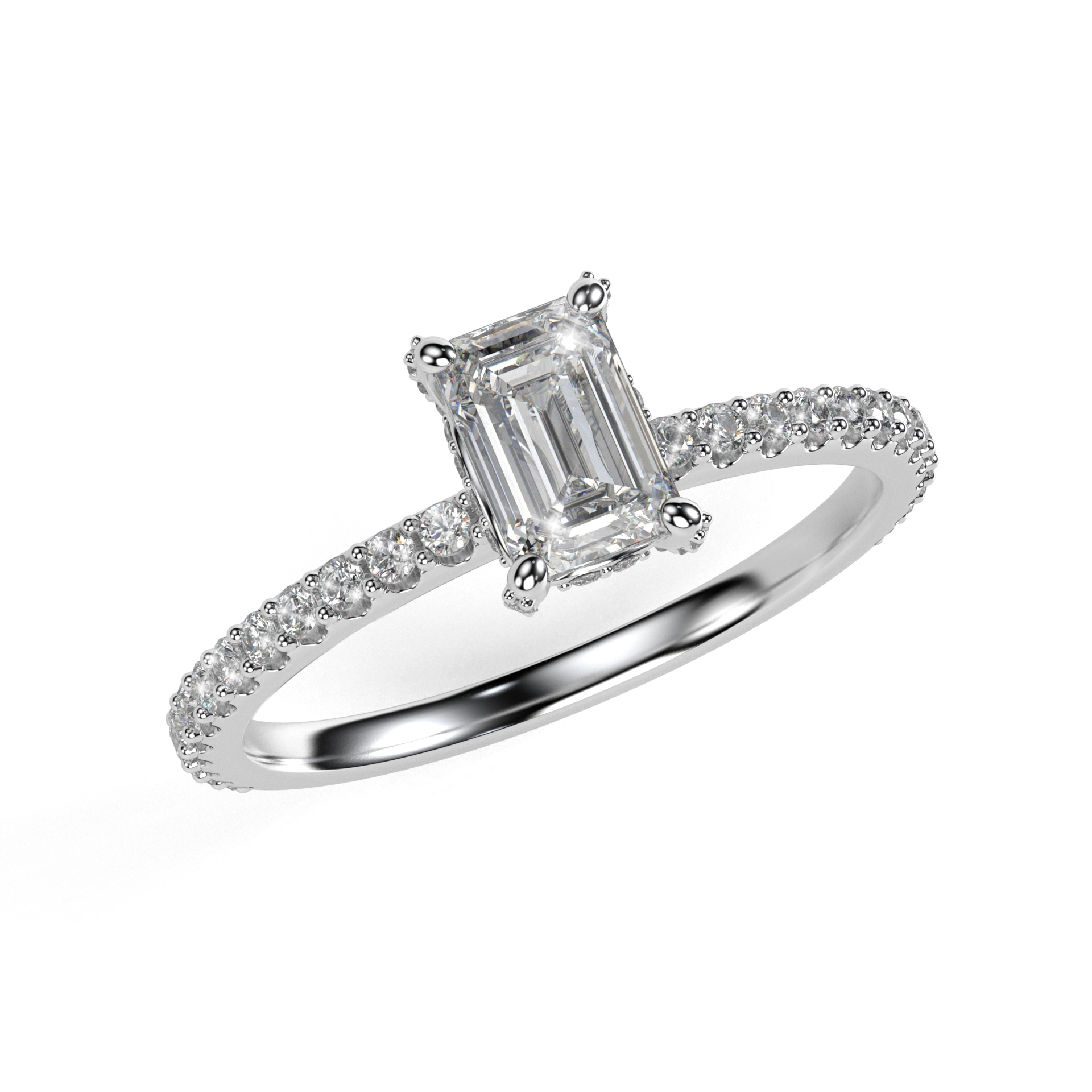 Prsten BR056 s laboratorními diamanty