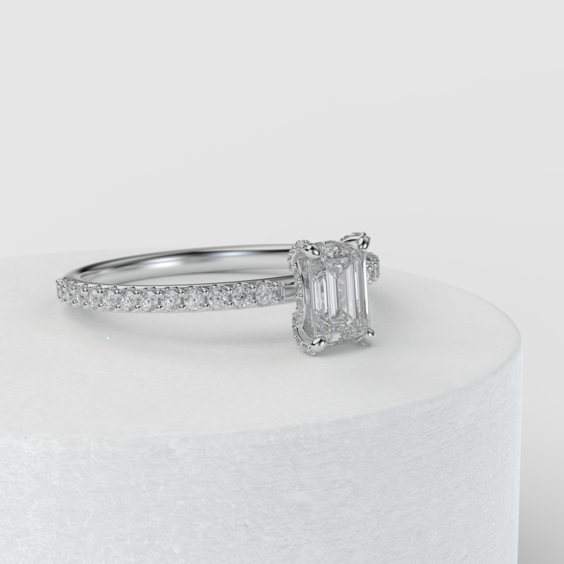 Prsten BR056 s laboratorními diamanty