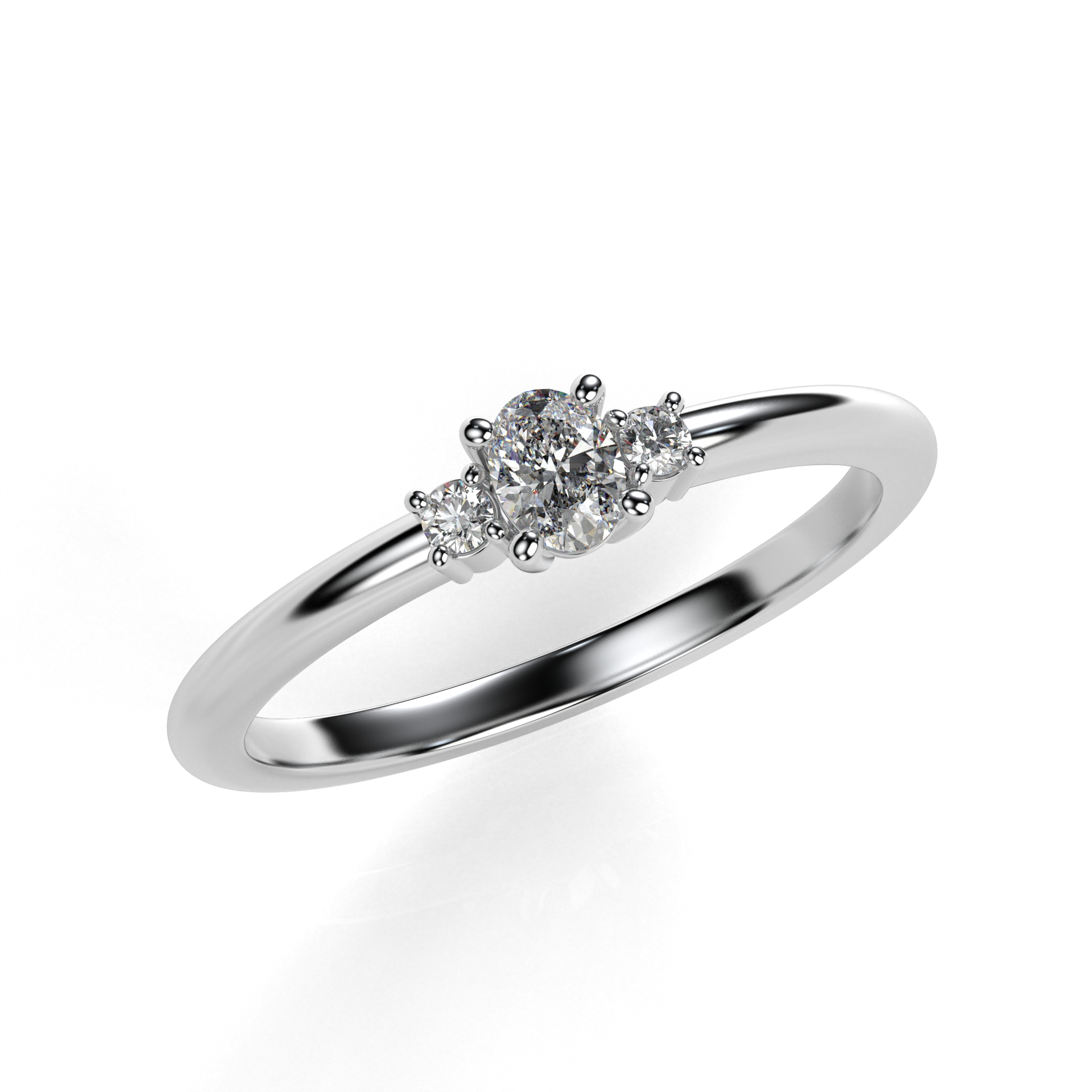 Prsten BR073 s laboratorními diamanty