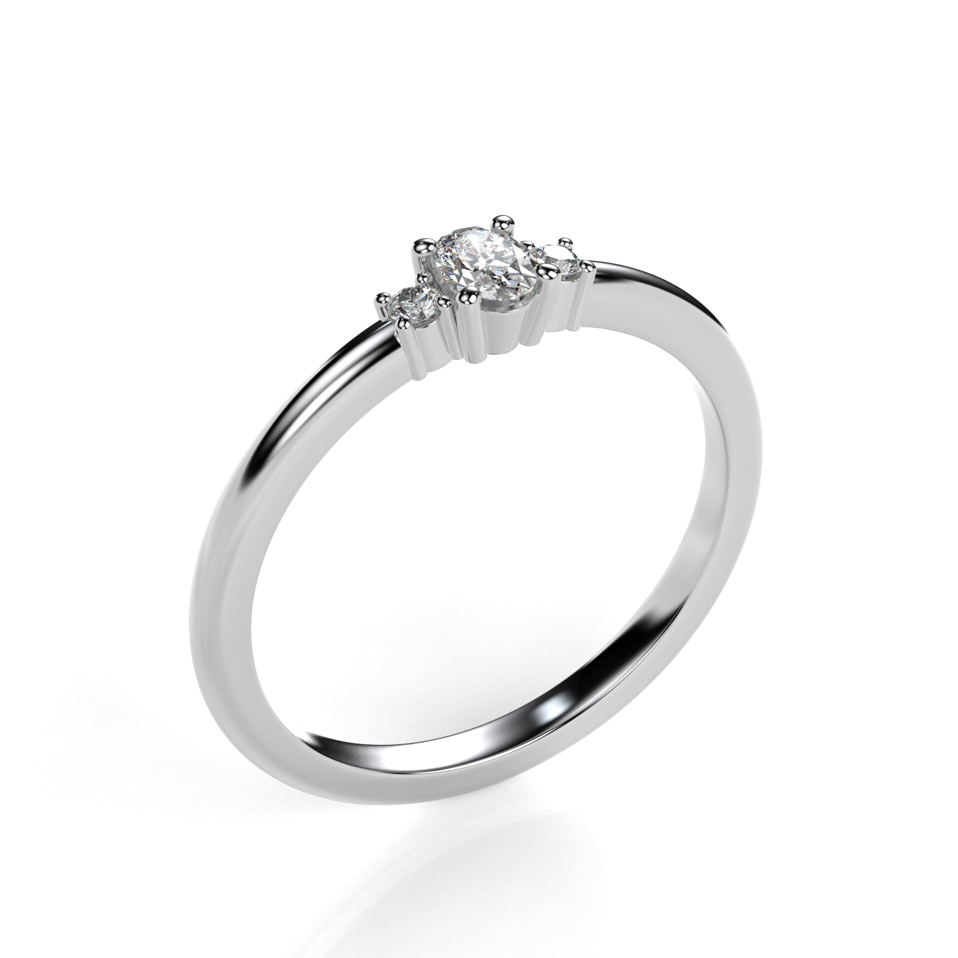 Prsten BR073 s laboratorními diamanty