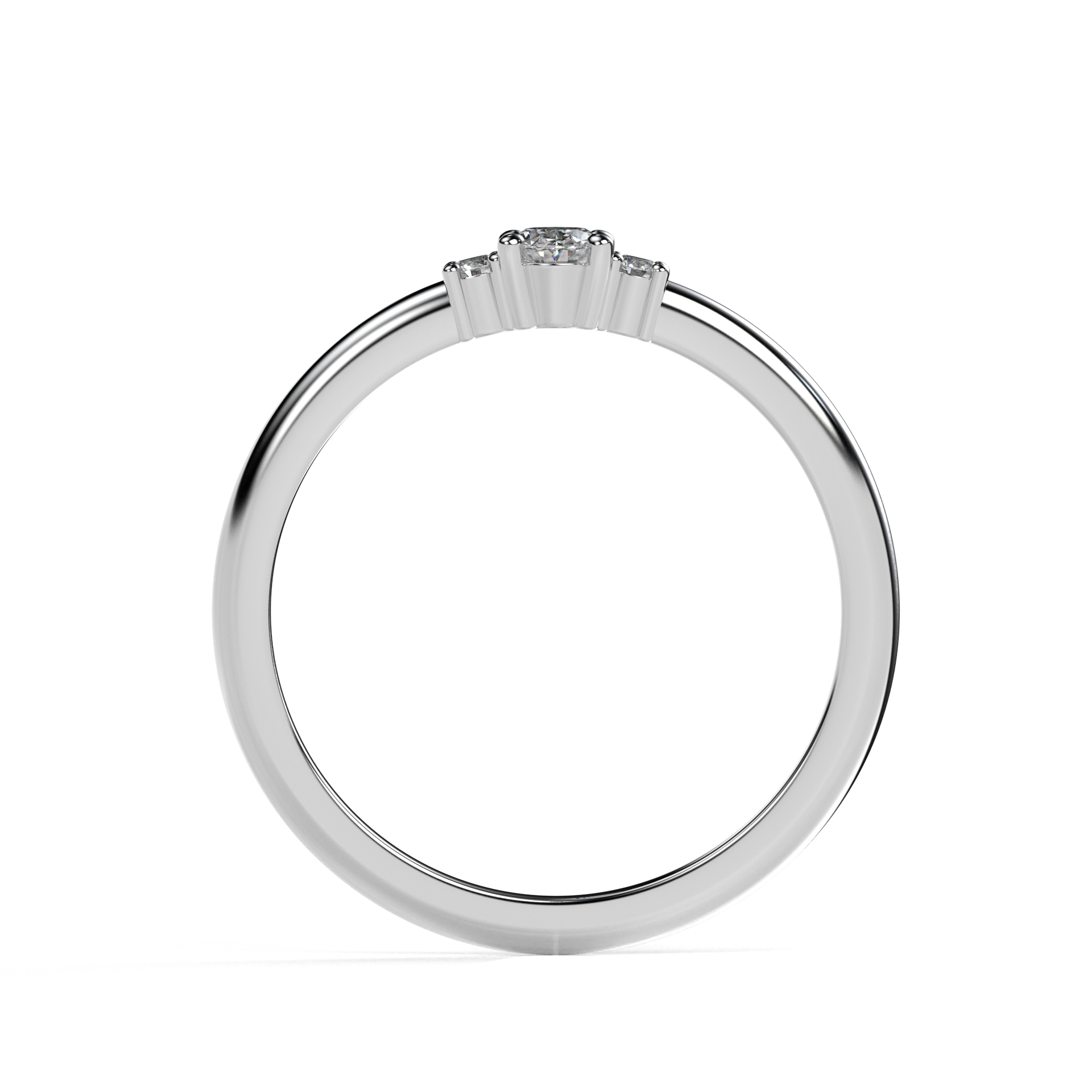 Prsten BR073 s laboratorními diamanty