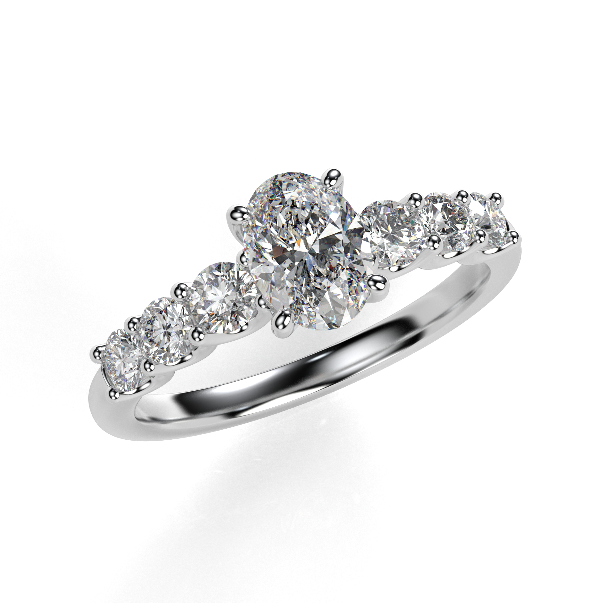 Prsten BR076 s laboratorními diamanty
