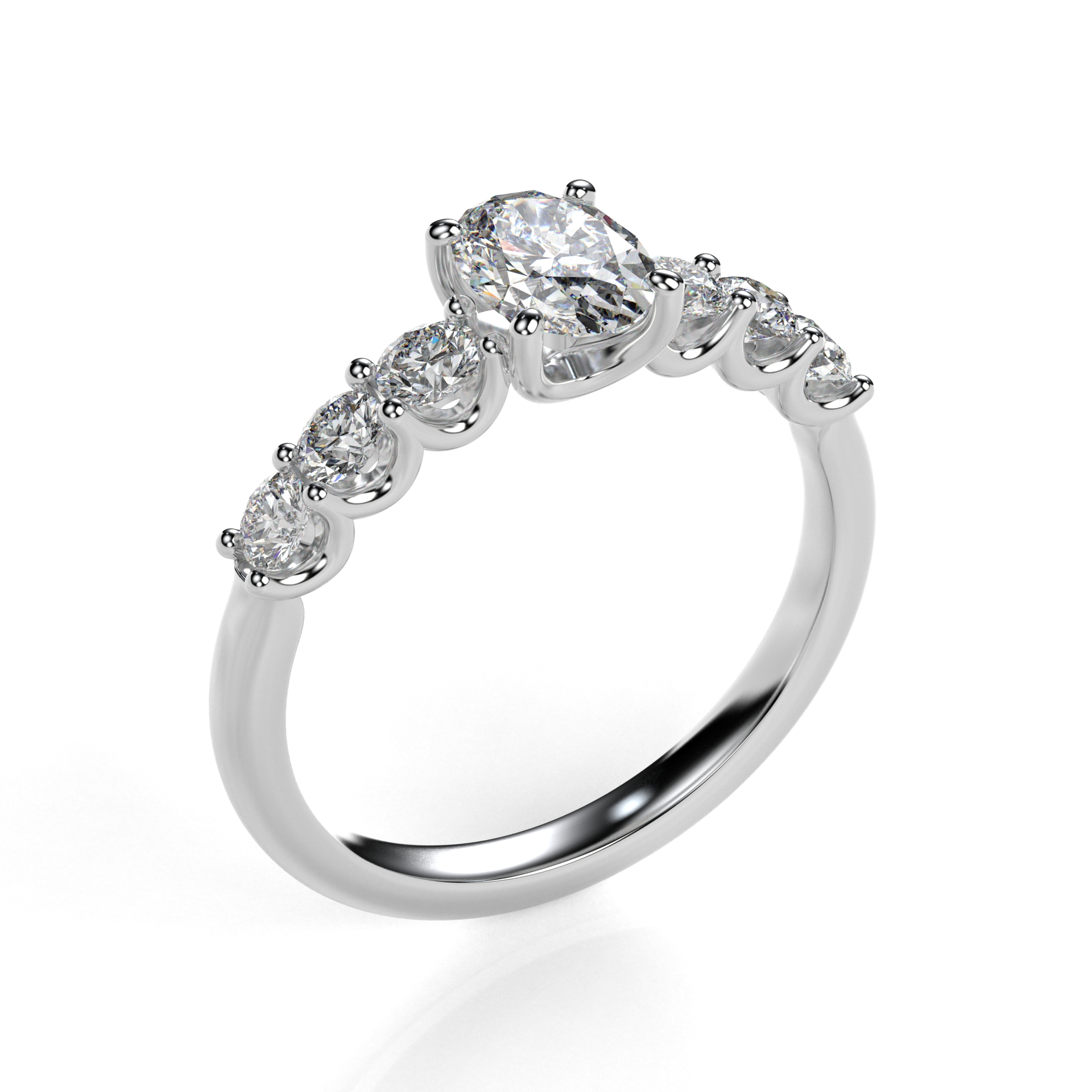 Prsten BR076 s laboratorními diamanty