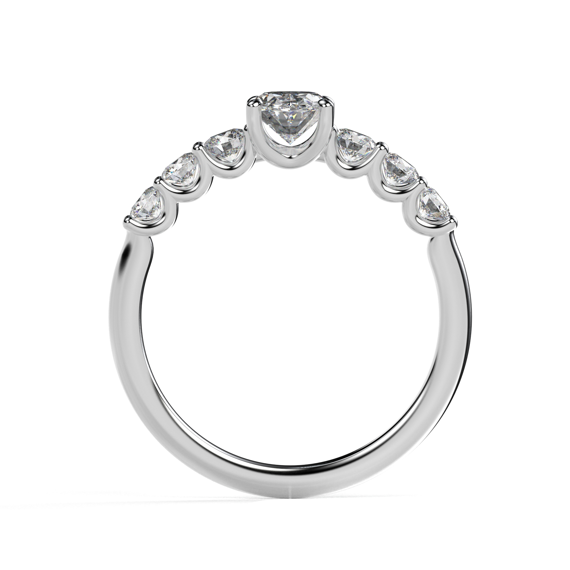 Prsten BR076 s laboratorními diamanty