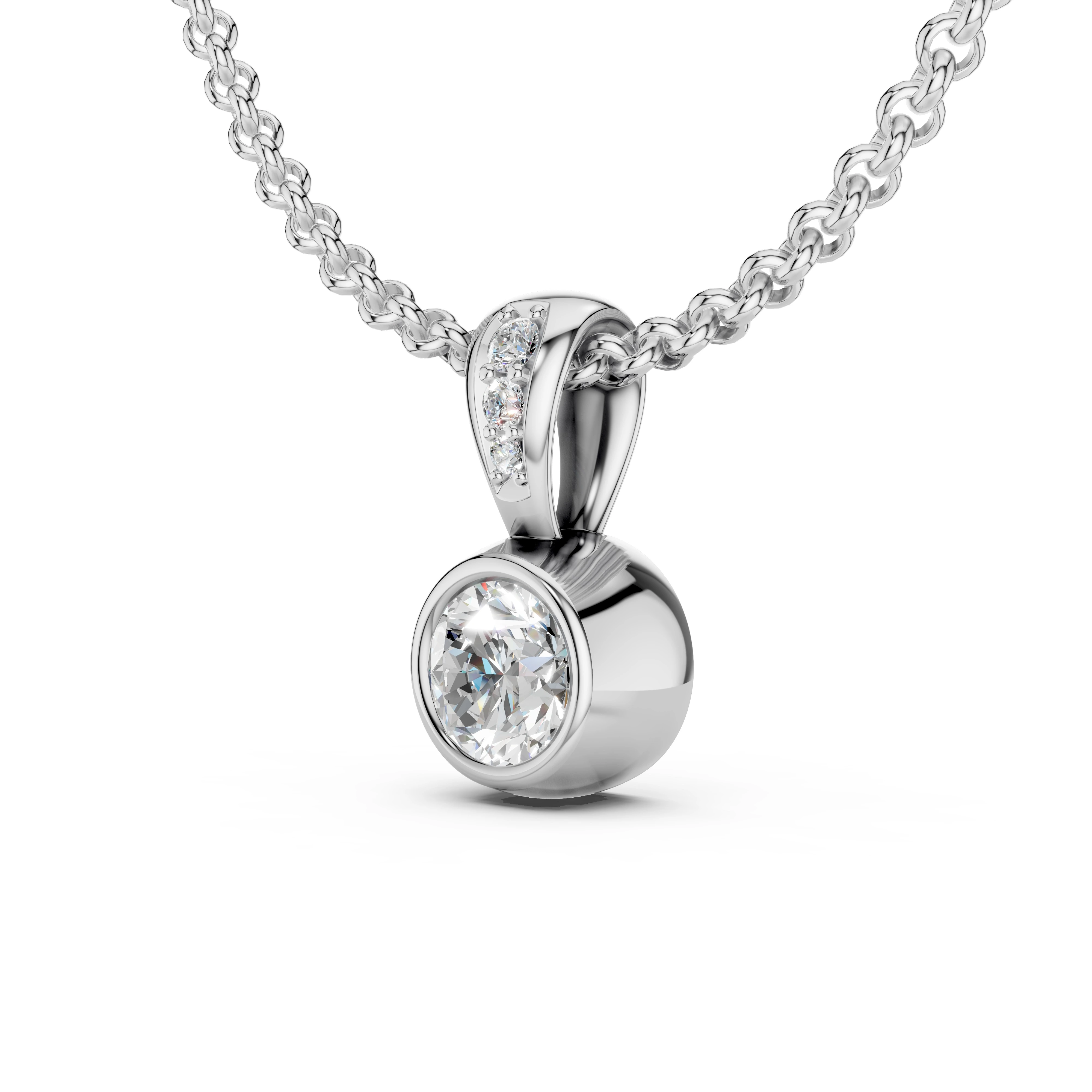 Zlatý náhrdelník s diamanty