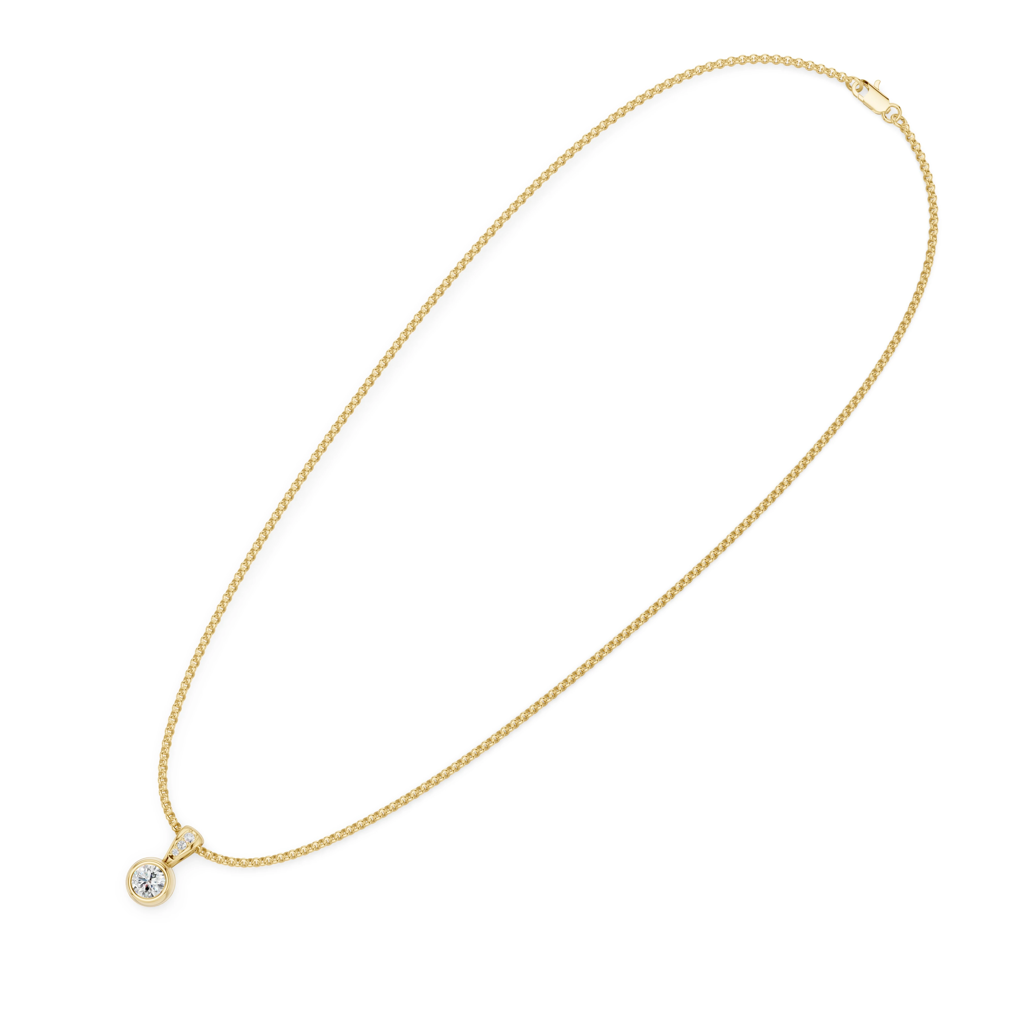Zlatý náhrdelník s diamanty