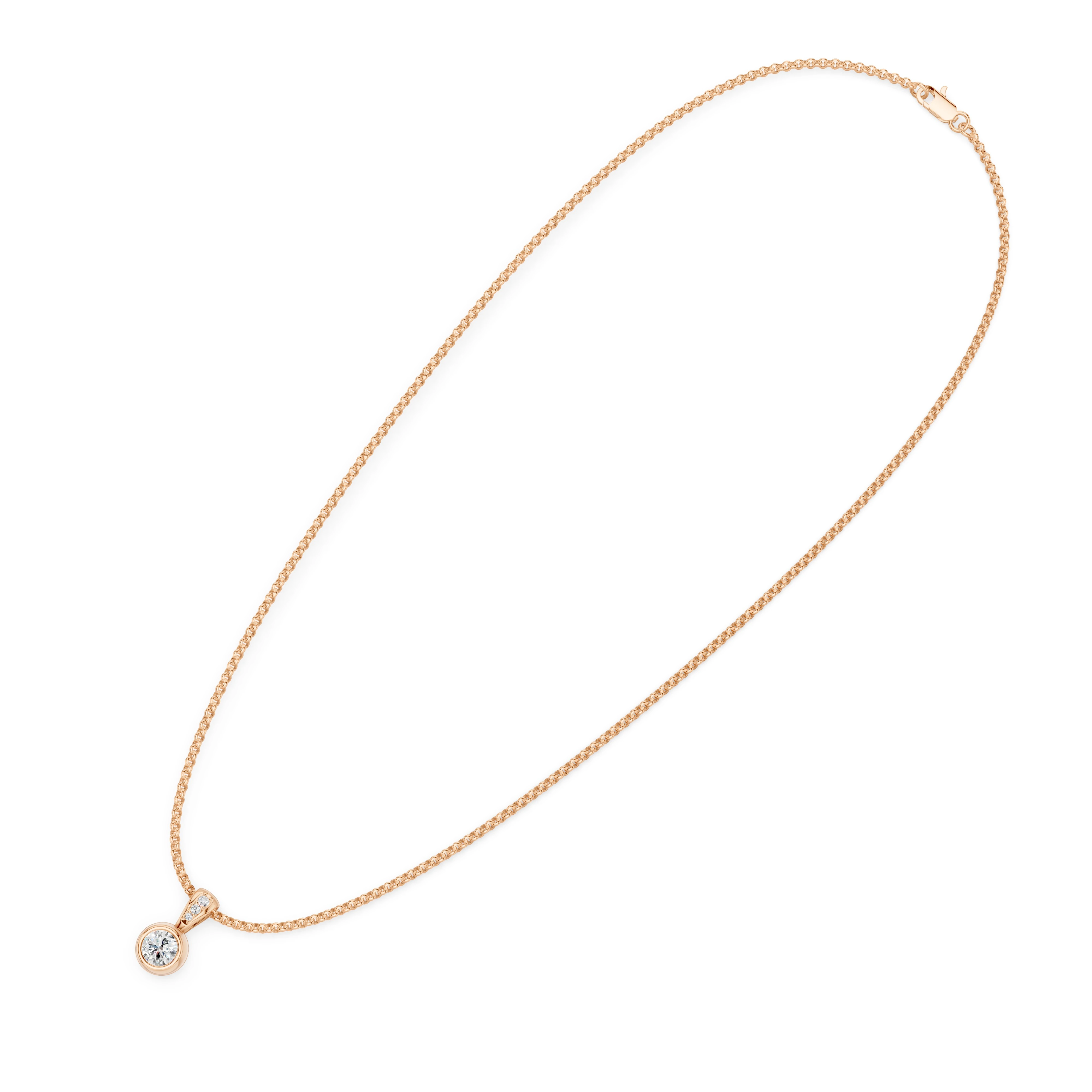Zlatý náhrdelník s diamanty
