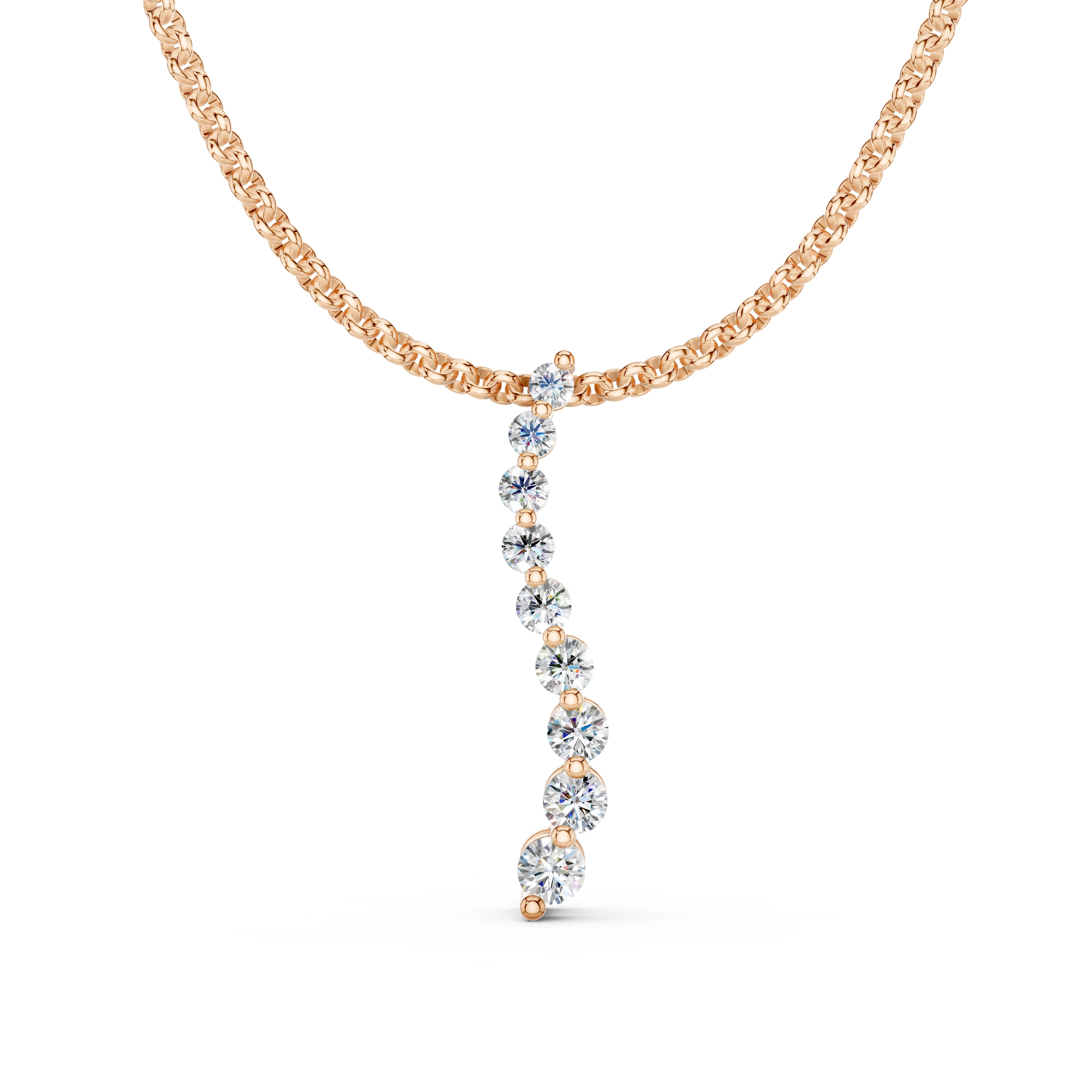 Elegantní zlatý nahrdelník s diamanty