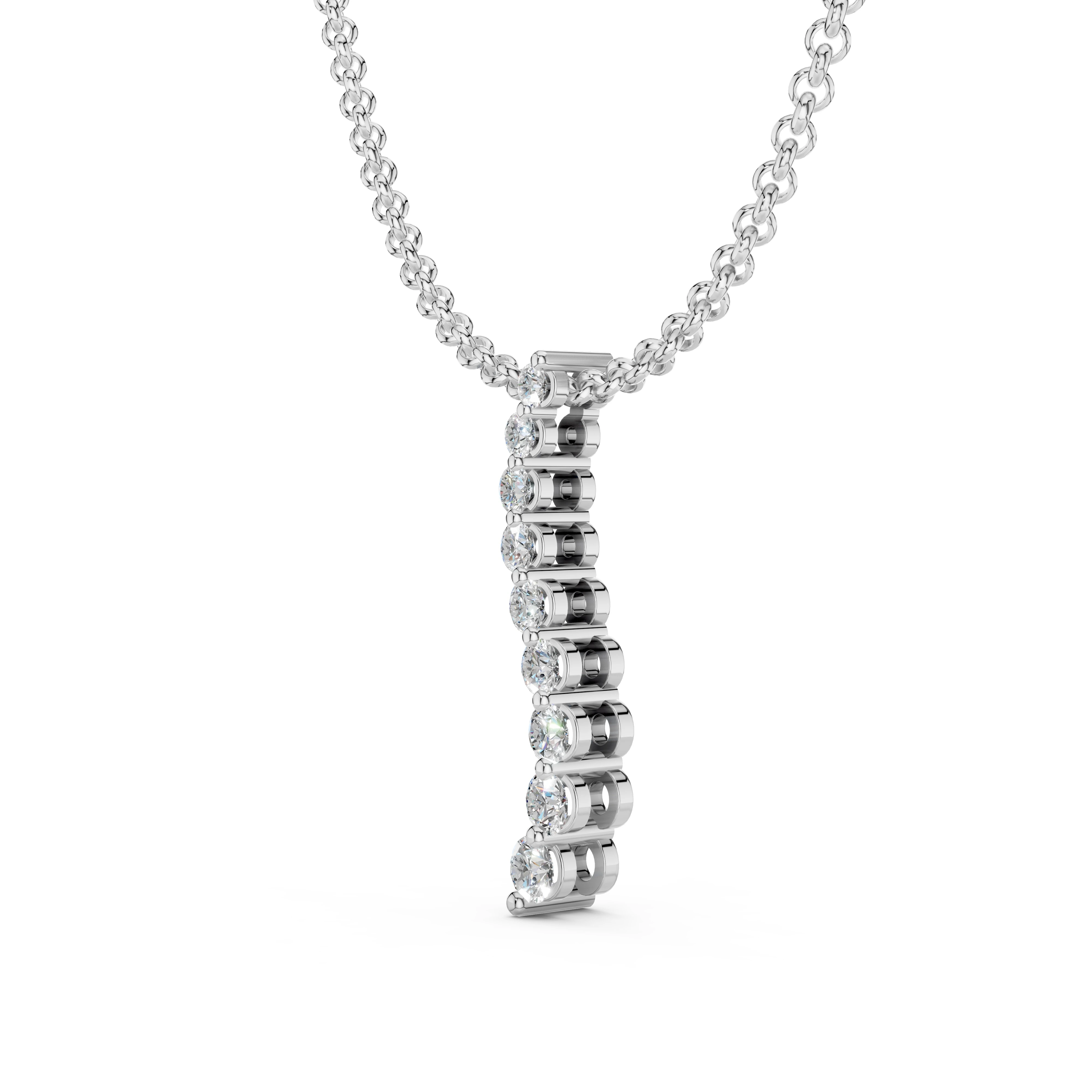Elegantní zlatý nahrdelník s diamanty
