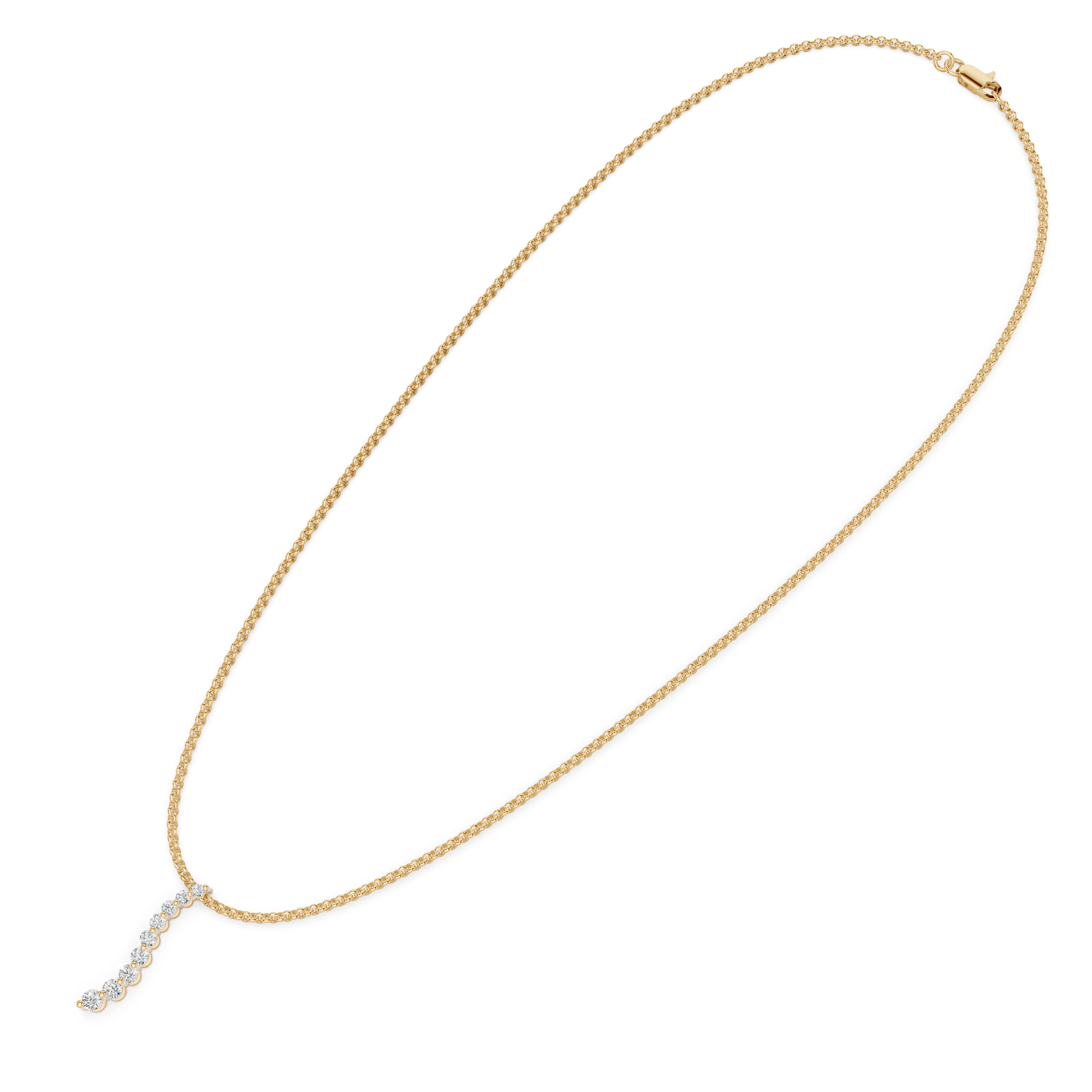 Elegantní zlatý nahrdelník s diamanty