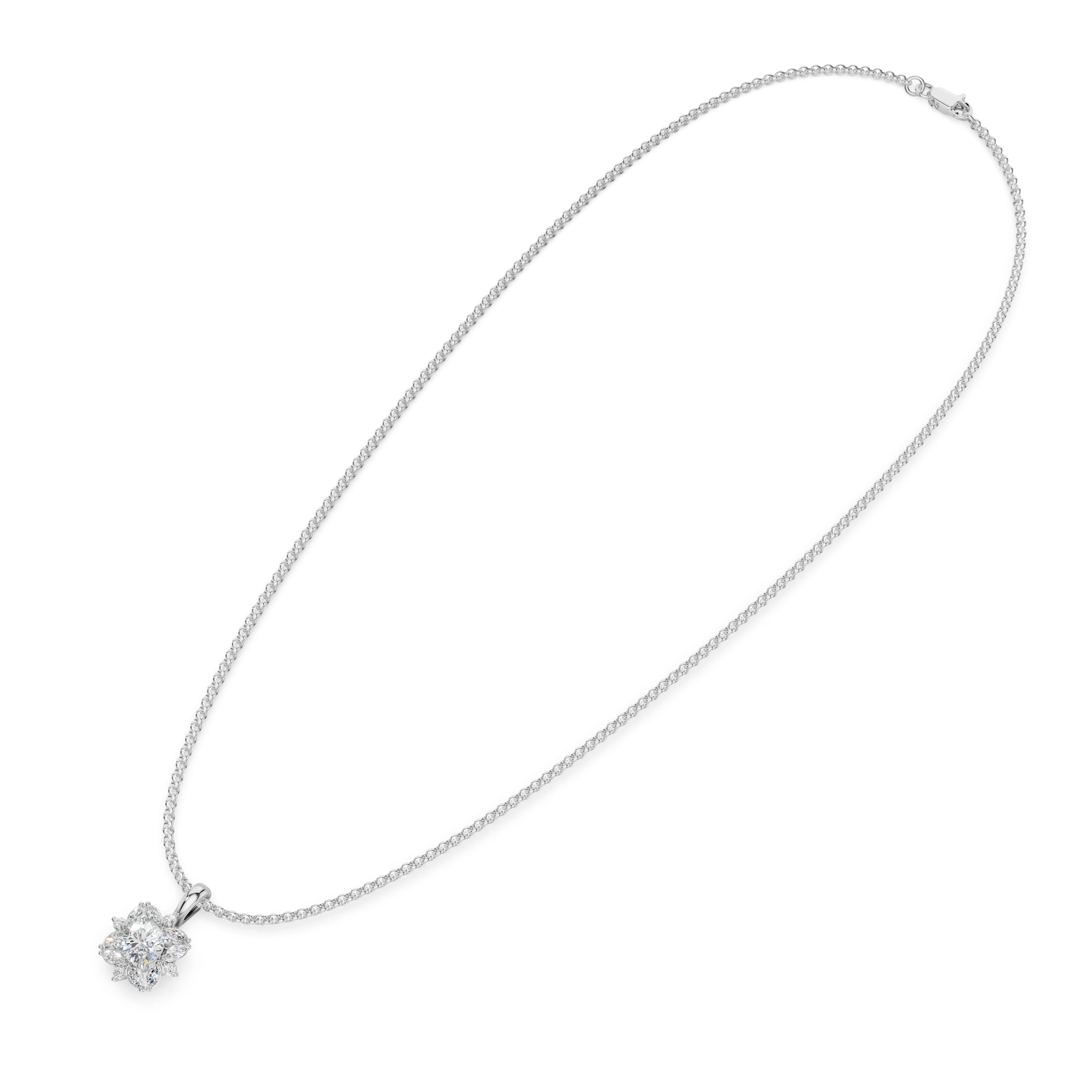 Zlatý náhrdelník s diamanty