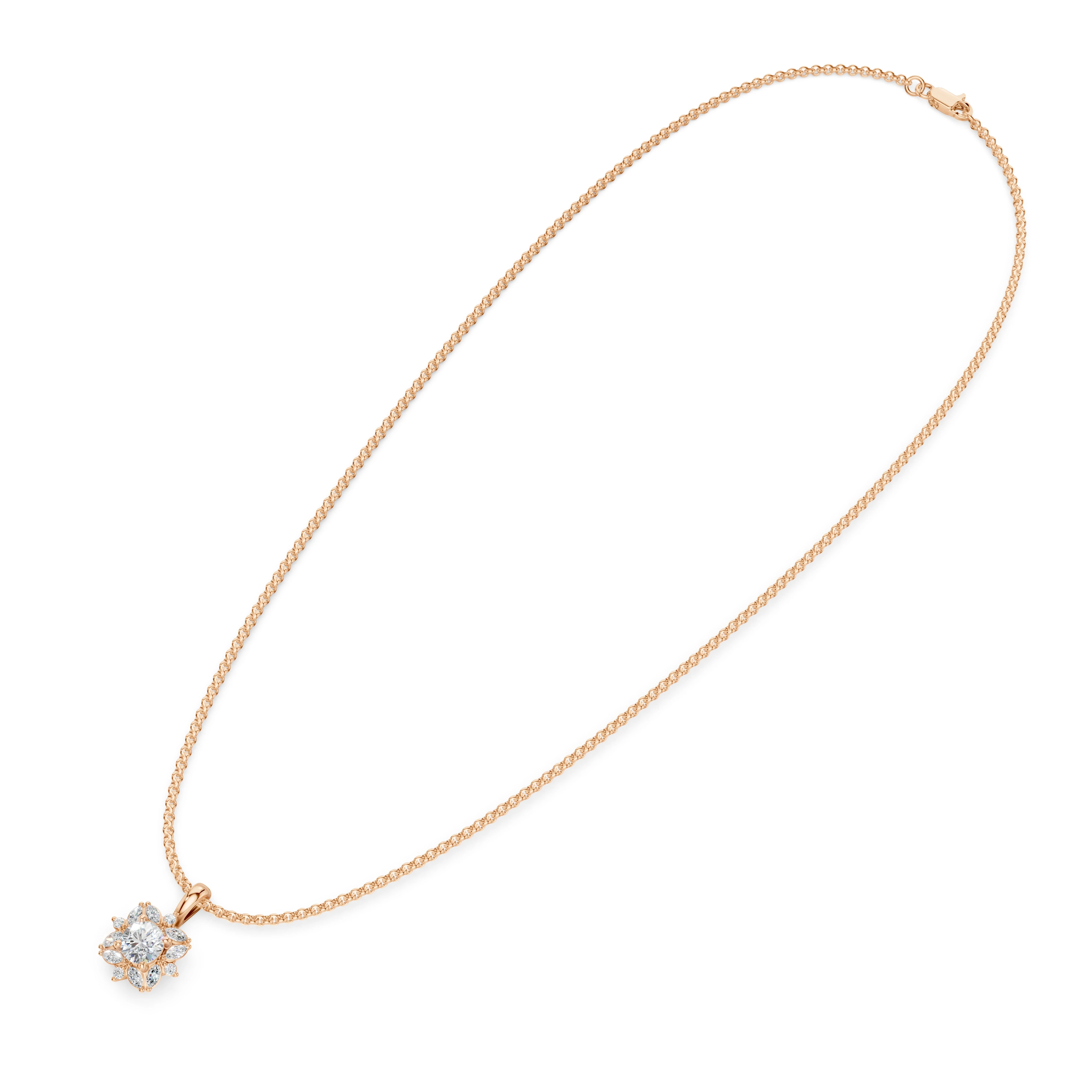 Zlatý náhrdelník s diamanty