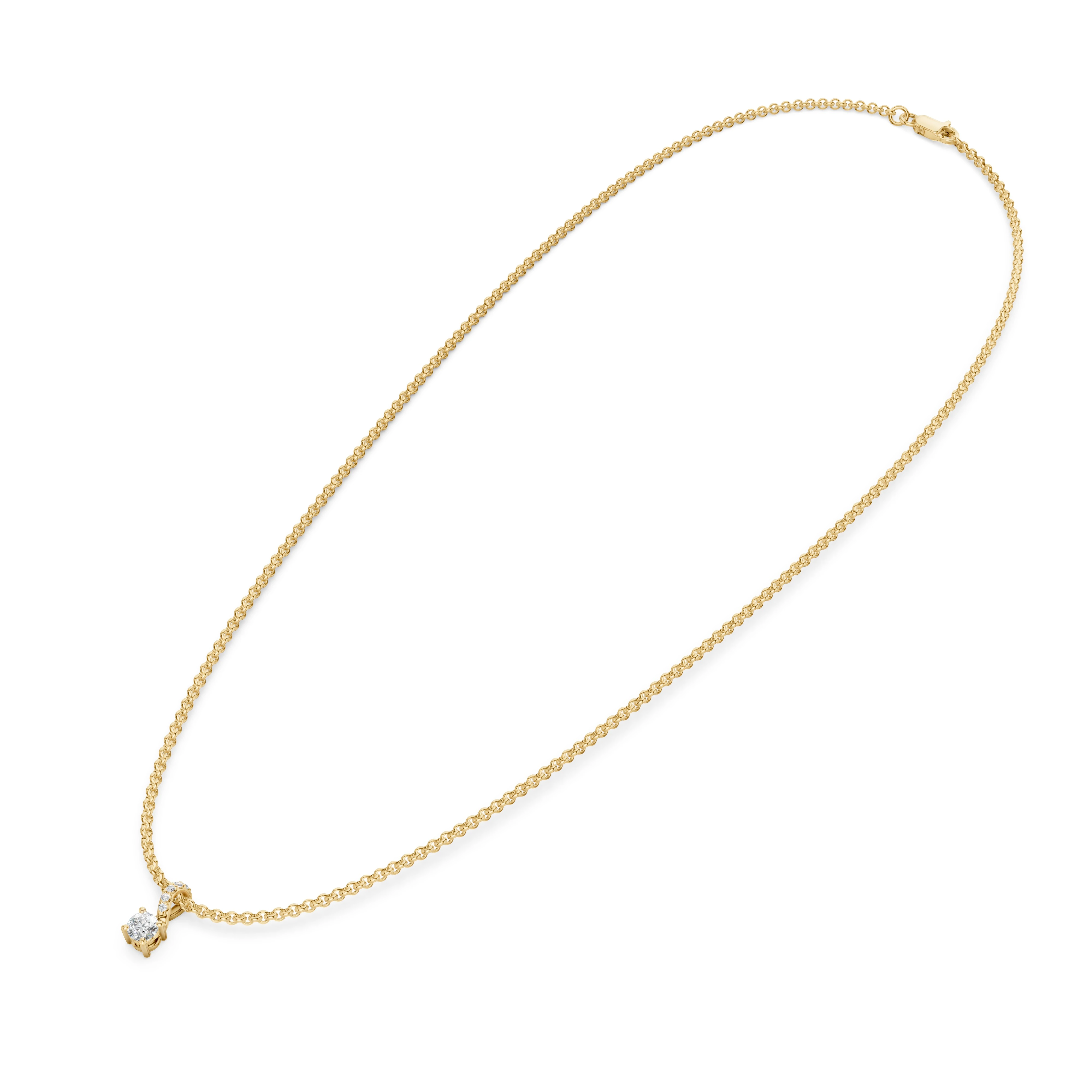 Zlatý náhrdelník s diamanty