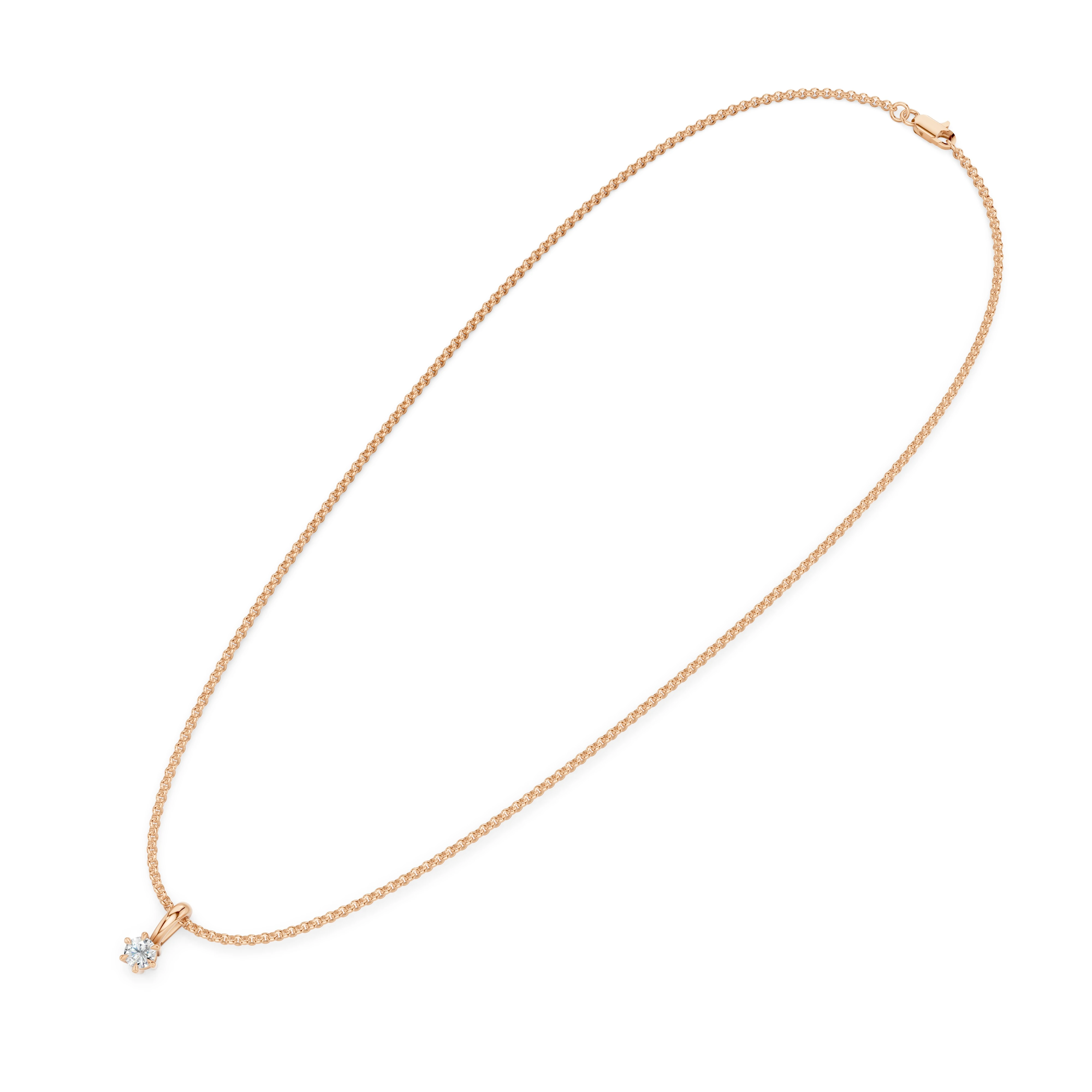 Zlatý náhrdelník s diamanty