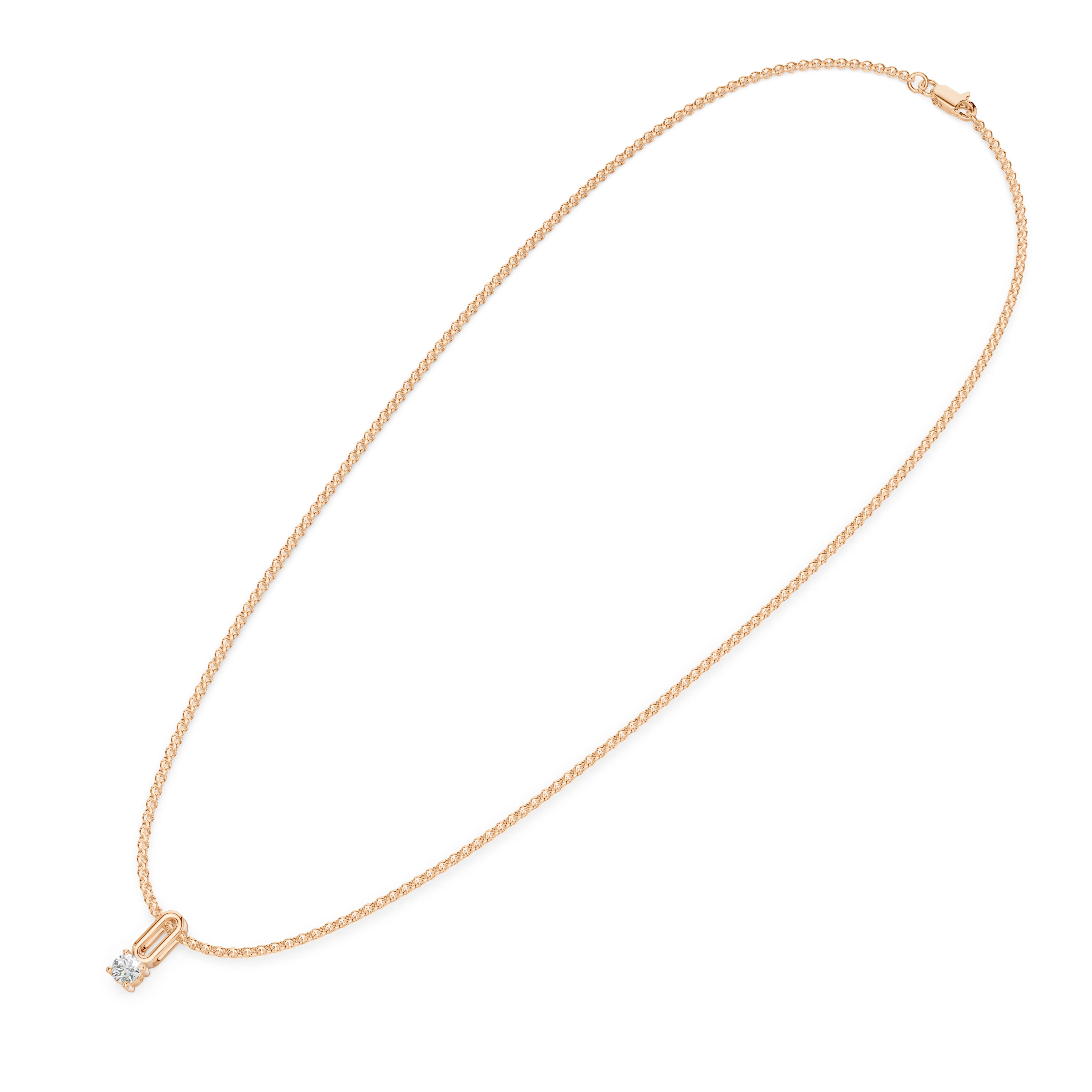 Zlatý náhrdelník s diamantem N010