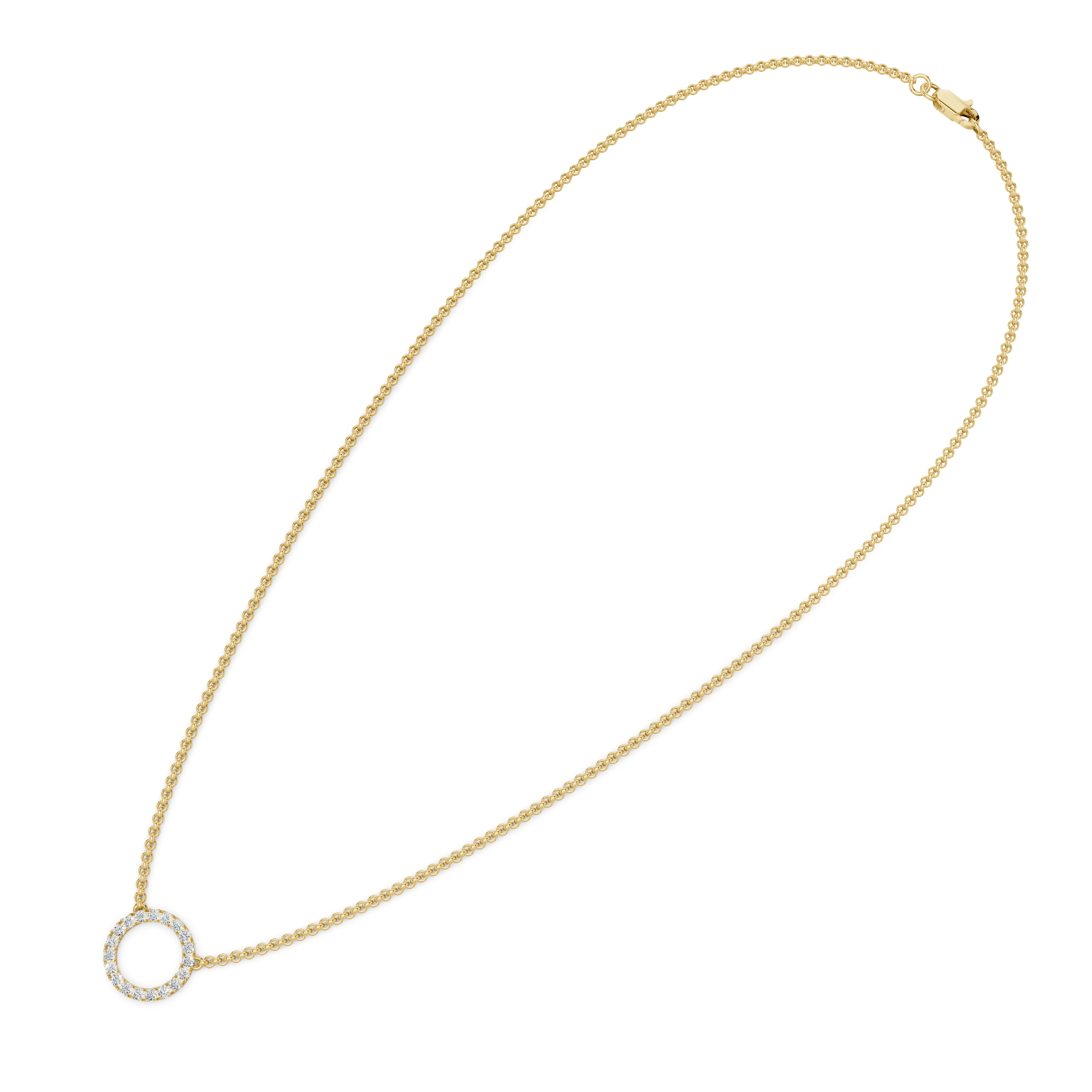 Zlatý náhrdelník s diamanty