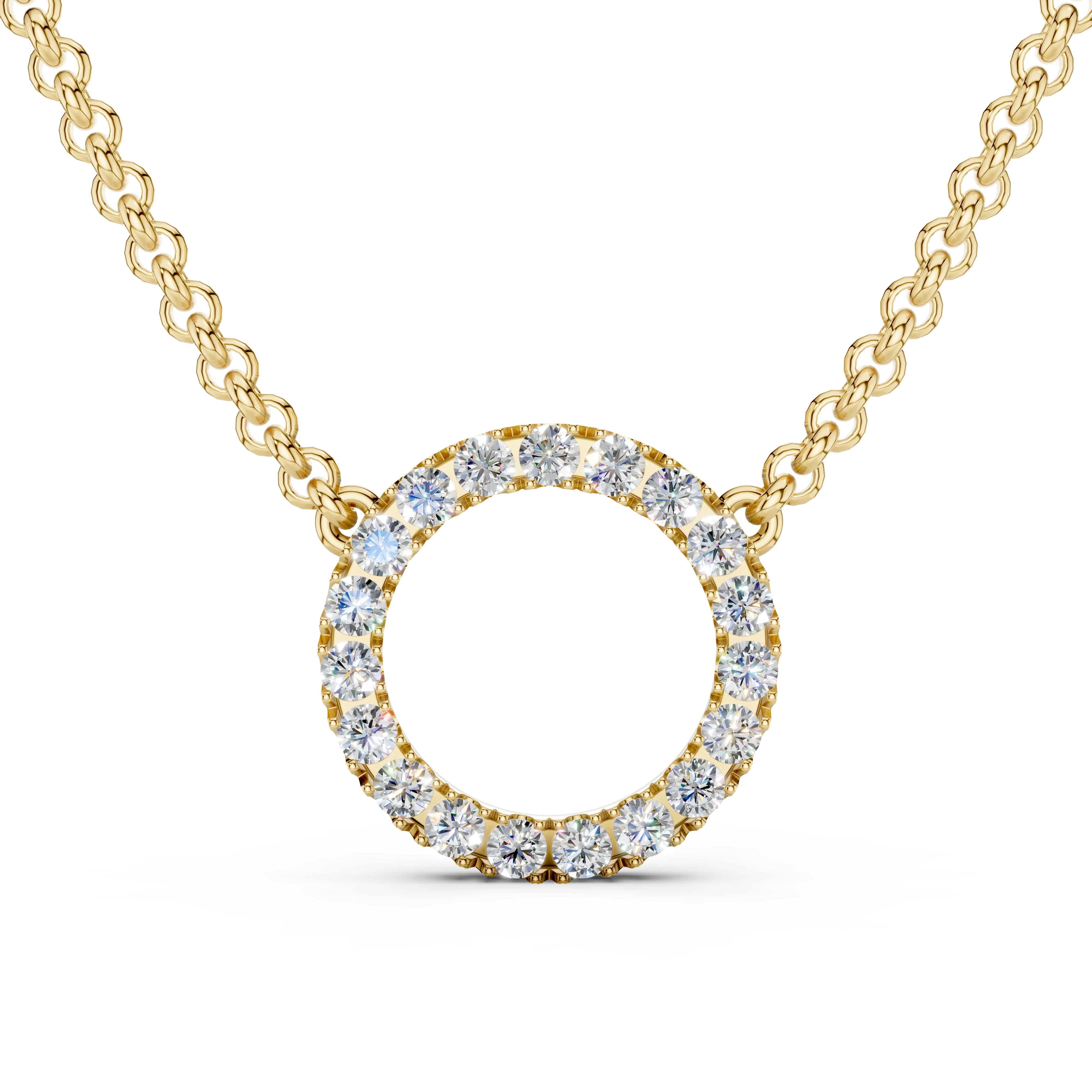 Zlatý náhrdelník s diamanty