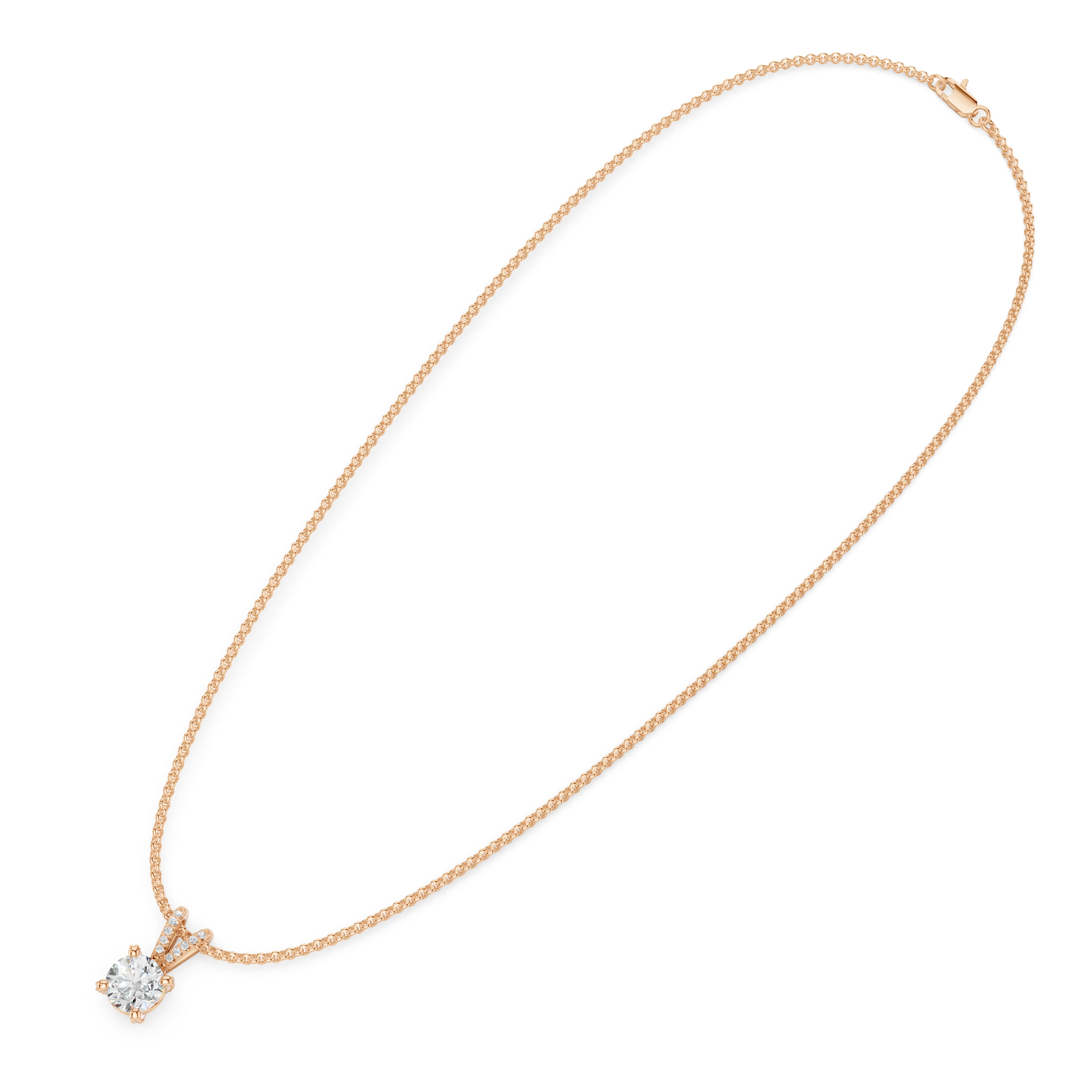 Zlatý náhrdelník s diamanty