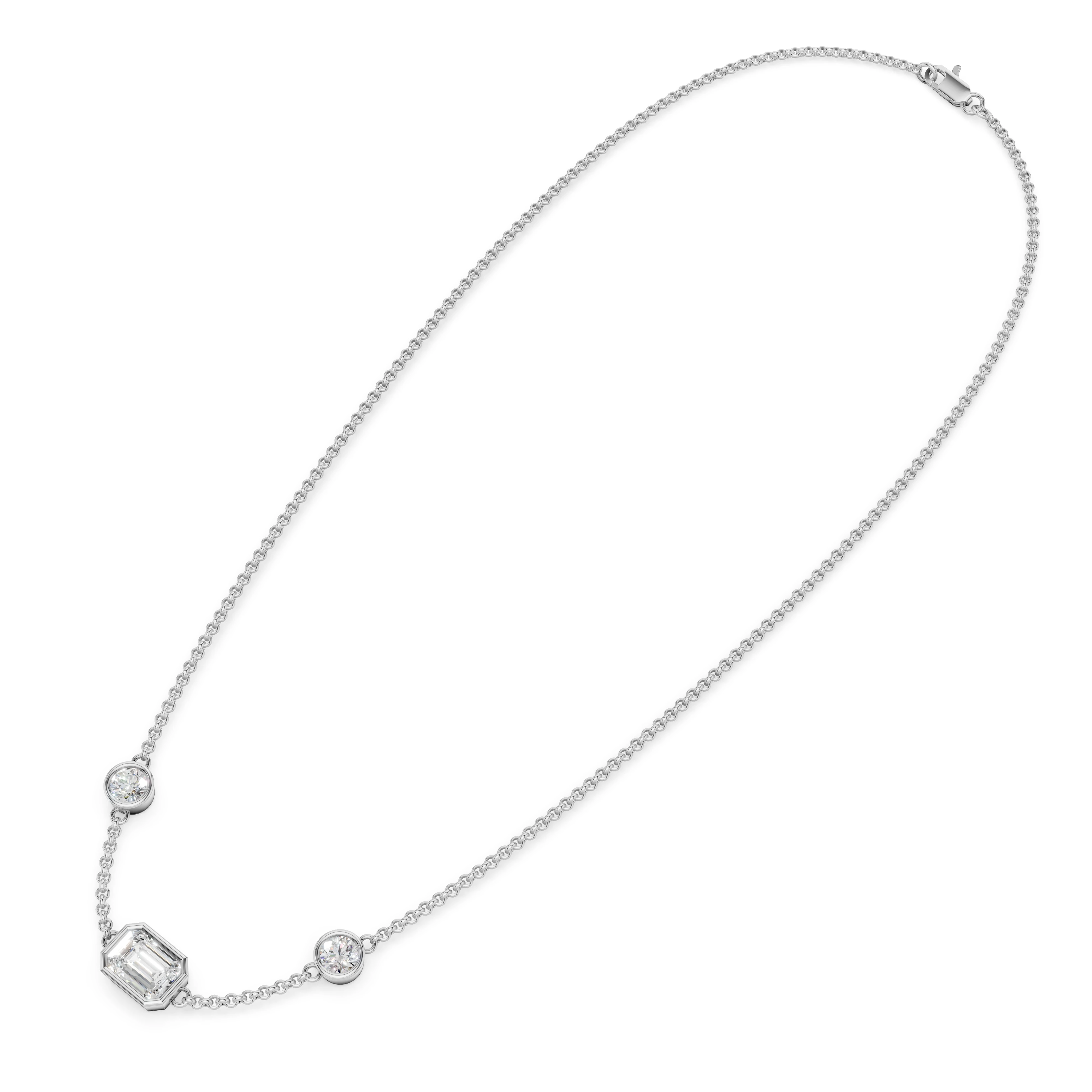 Zlatý náhrdelník s diamanty