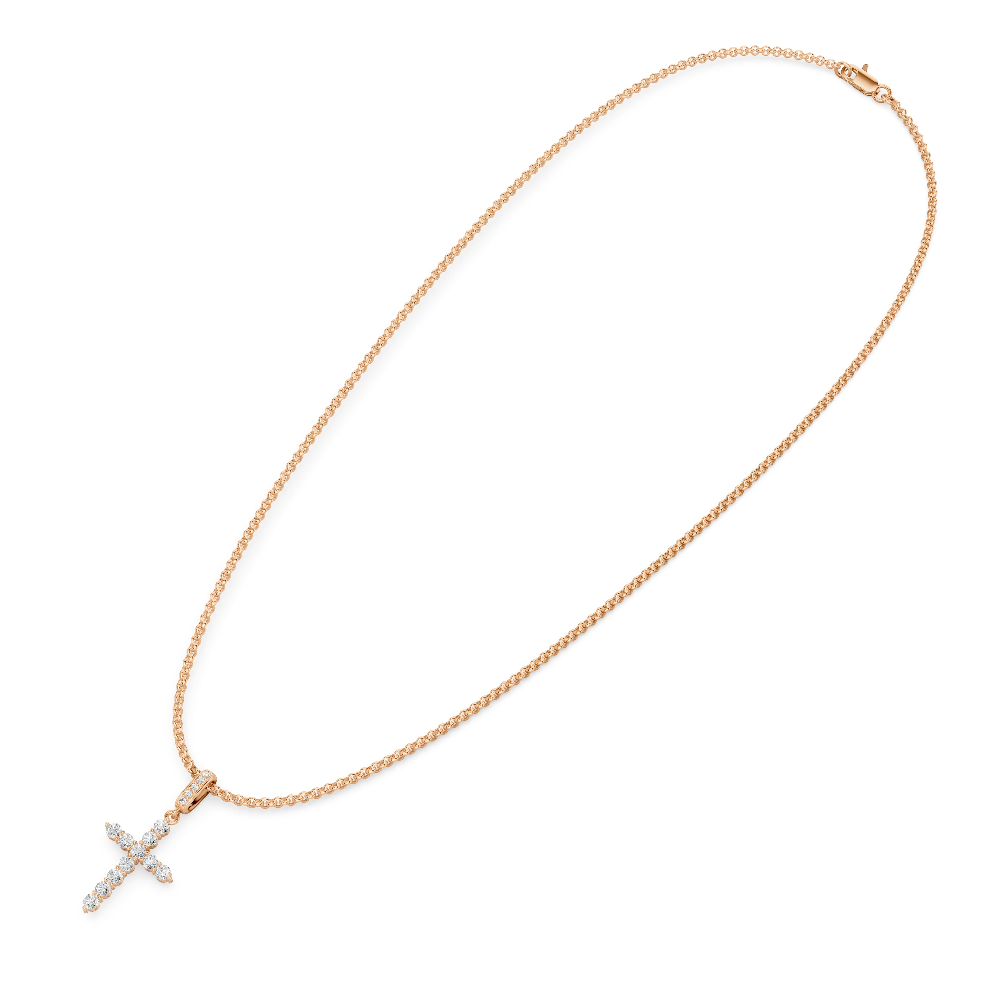 Zlatý náhrdelník s diamanty