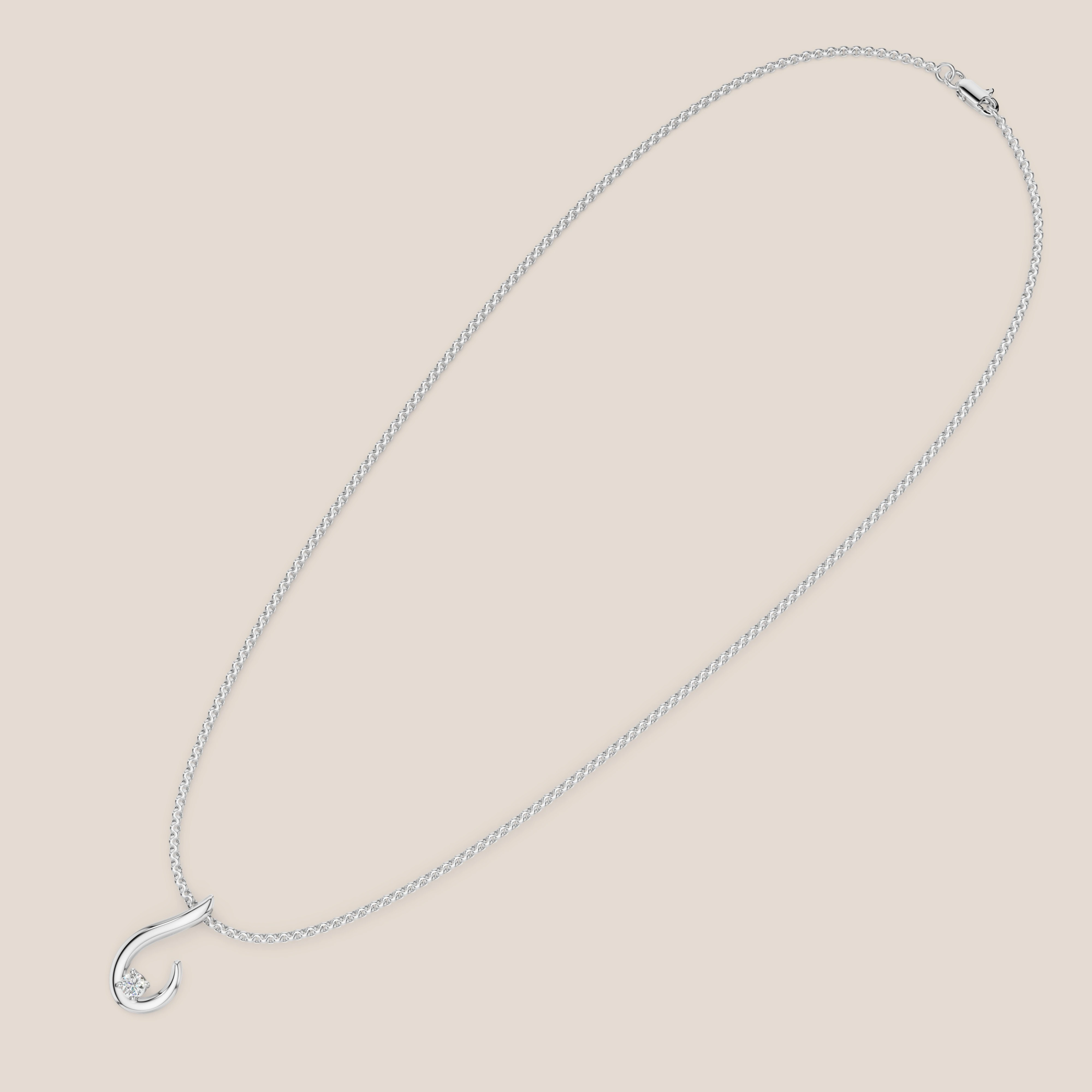 Zlatý náhrdelník s diamantem