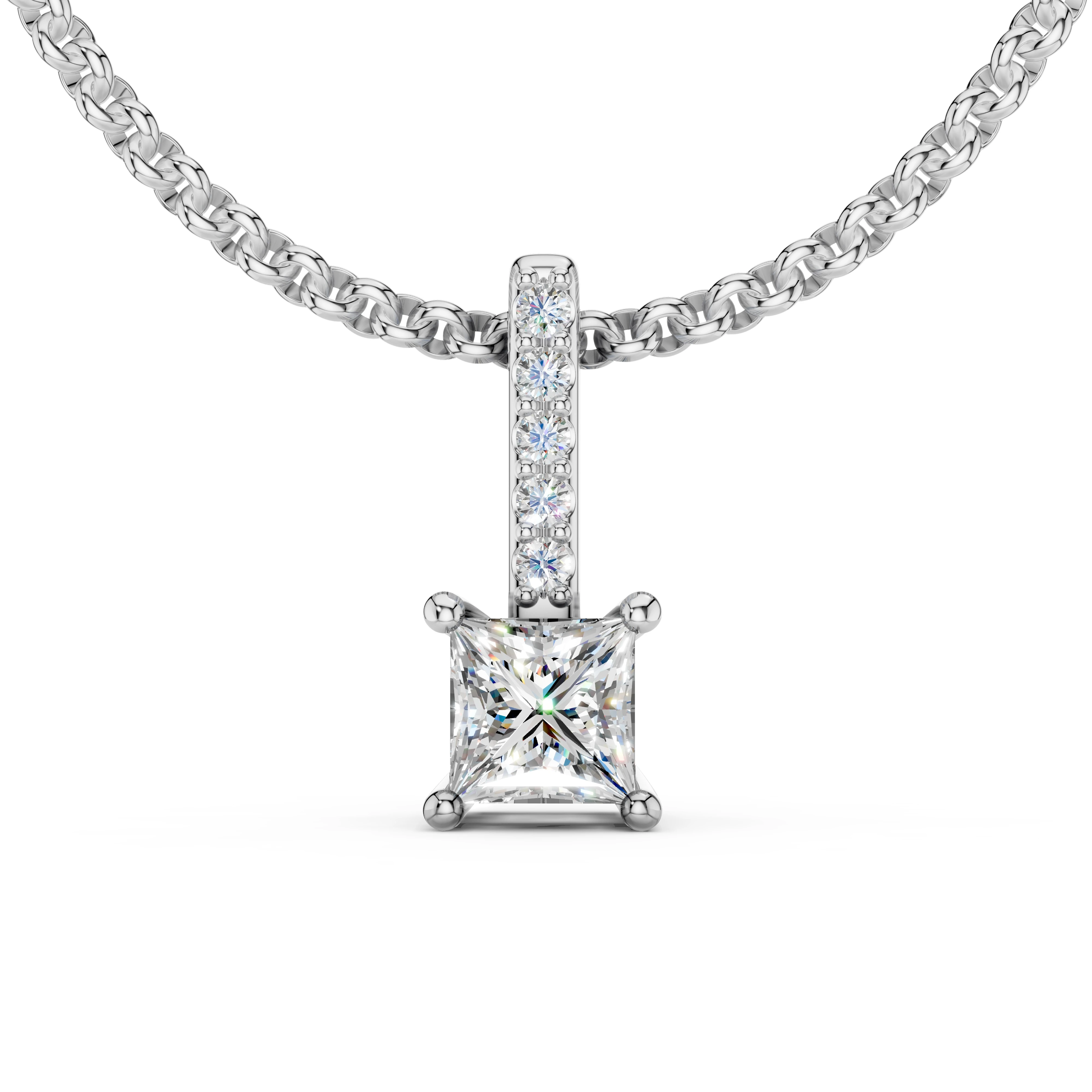 Zlatý přívěs N027 s přírodními diamanty