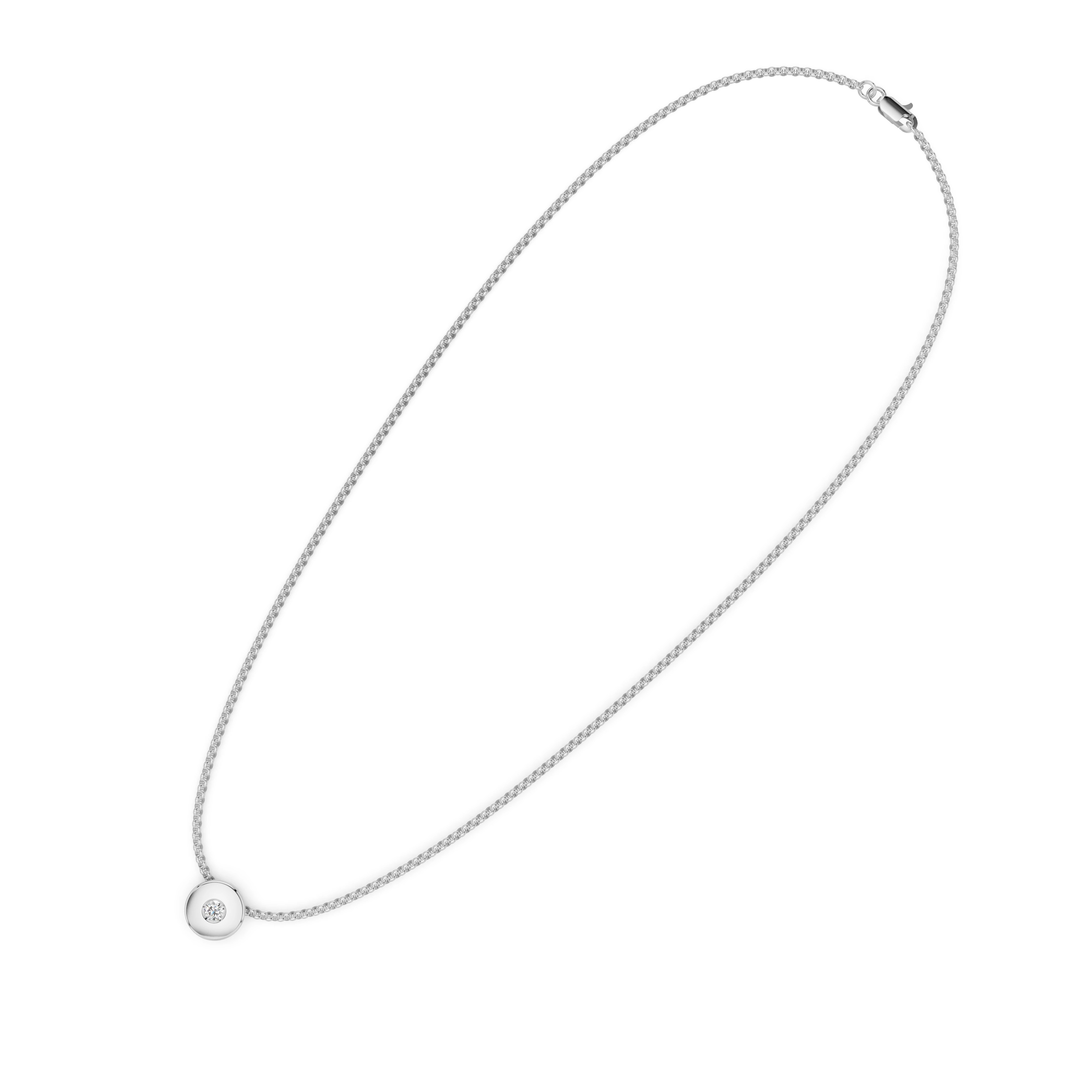 Zlatý náhrdelník s diamantem