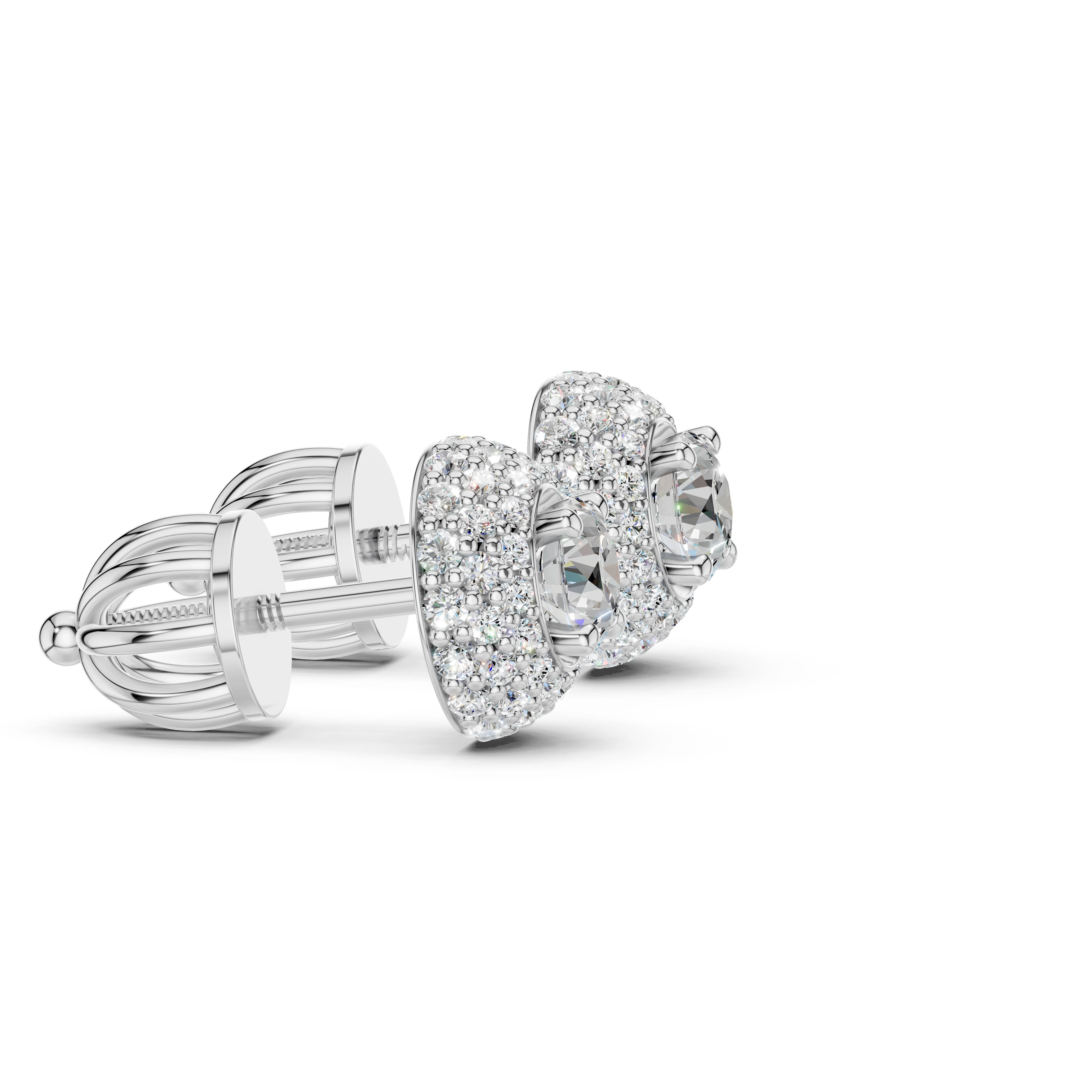 Luxusní zlaté náušnice s diamanty
