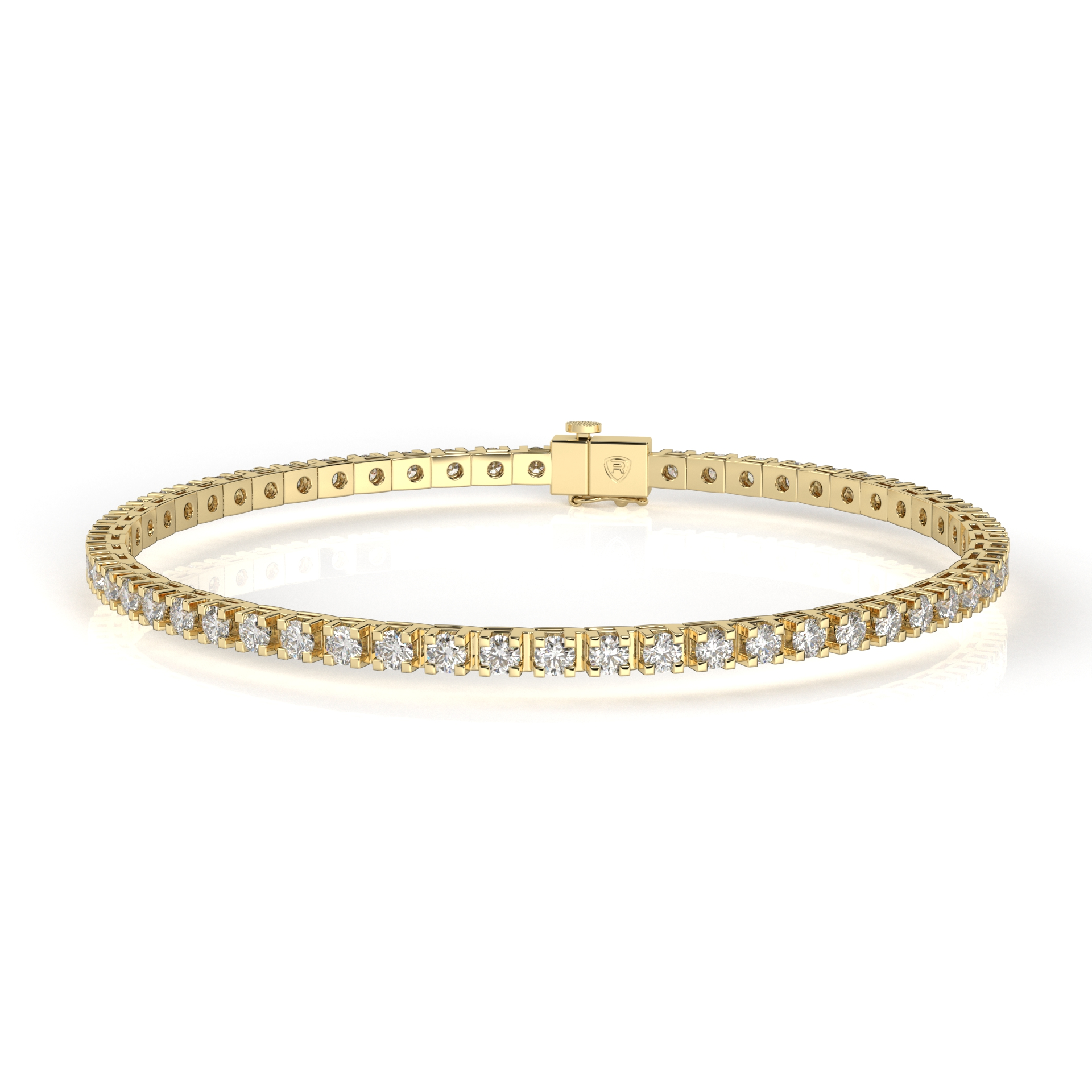 Tenisový náramek s přírodními diamanty